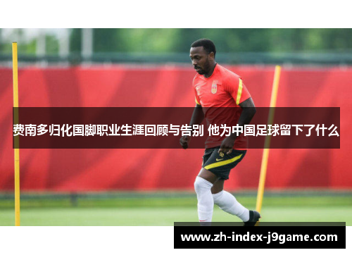 费南多归化国脚职业生涯回顾与告别 他为中国足球留下了什么 费南多归化国脚职业生涯回顾与告别 他为中国足球留下了什么